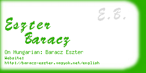 eszter baracz business card